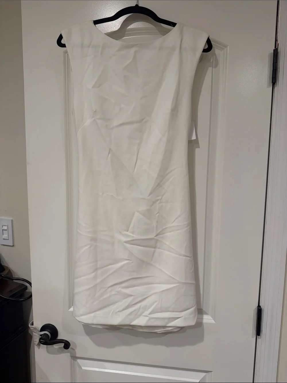 Theory White Sleeveless Shift Dress